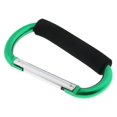 thumbnail image 1 of koolsoo Portable Large D Snap Hook Aluminum Carabiner 12mm green, 1 of 1