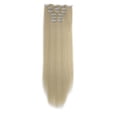 thumbnail image 2 of RKSTN Perruques Cheveux Humains Mode Cheveux Longs Extensions de Cheveux à Clip Perruque Lisse Complète Perruques Sans Colle, 2 of 4