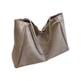 thumbnail image 2 of Trendy Ladies' Tote Bag Large Capacity Soft Leather Shoulder Bag Handcarry Bucket Purse, 2 of 5