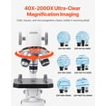 thumbnail image 2 of VEVOR Kit Professionnel de Microscope Monoculaire Composite Grossissement 40-2000X, 2 of 9