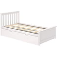 thumbnail image 2 of BEDSMART Solid Wood Twin Size Bed With Trundle | White, 2 of 7