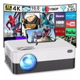 thumbnail image 1 of Salange 1080p Decoding & HD, 3500 ANSI Lumens WiFi 6 Bluetooth Projector, Screen Adaption, Auto Focus Electronic Trapezoidal Smart Projector for iOS, Android, 1 of 9