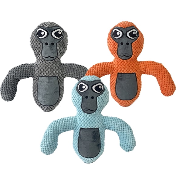 Gorilla Sleeping Companion Dolls Plush Peluche, Mignon Gorilla Tag Monkey Stuffed Animal, Gorilla Tag Toys pour Cadeaux de Fête d'Anniversaire à Thème pour Enfants (un de Chaque/11,8 Pouces)