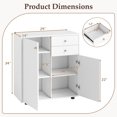 thumbnail image 2 of Costway Buffet de Cuisine avec 2 Tiroirs, 2 Portes et 3 Tablettes Ajustables, 2 of 10