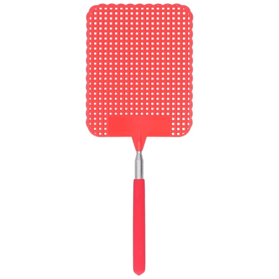 Telescopic Fly Swatter, Convinient Adjustable Indoor Fly Swatter For Fishing For Camping Red