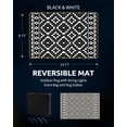 thumbnail image 2 of Outdoor Rug x RV Camping Mat Outdoor CarpetPatio Camper Backyard Rug with Led Strip Light Reversible Geometric Picnic Deck Proch Balcony Foldable Rugs &, 2 of 6