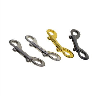 4 Pcs Boutons-Pression Boulons Acier Détachable Double Tête Couleur Unie Porte-Clés Laisse pour Animaux Ceinture Crochet Réutilisable Clips Boucles