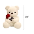 thumbnail image 3 of RXIRUCGD Cadeau de la Saint-Valentin Peluche Ours Rose Poupée Câline Poupée Poupée Fille, 3 of 4