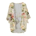 thumbnail image 4 of 2025 Cardigan Kimono à Manches Bouffantes à Imprimé Floral pour Femmes, Chandails pour Femmes Stylés, Cardigan Ample 1X, Cardigan pour Femmes, Couvre-Maillot, Blouse Décontractée, Cardigan Long pour Femmes, 4 of 4