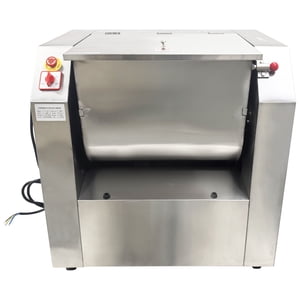 50KG Mélangeur commercial lourd de fraise électrique de service machine à tricoter avec 90° Seau incrusté 110V Pas de prise