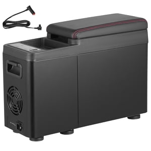KFFKFF Refroidisseur de véhicule, 12V Réfrigérateur de console automatique, 8L Congelateur compact, Réglages de température à partir -4℉ à 68℉, Fonctionne avec 12/24V DC & 100-240V AC, Idéal pour les voyages et le camping