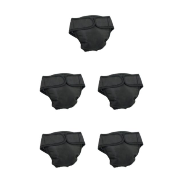 kurtrusly Physiological Pants For Dogs Experience And With These Tailored Pants Reusable Classic Black XL 5Set