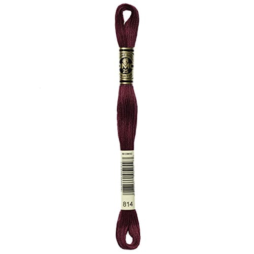 DMC coton 6 brins fil à broder, 8 m (8.7 yd), rouge