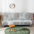 thumbnail image 3 of Stretch Sofa Slipcover Furniture Protector Without Armrests Armless Futon Cover for Bedroom - Simple style, 3 of 6