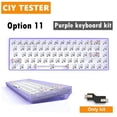 thumbnail image 2 of Tester68 Mechanical Keyboard Kits 2.4G/Bluetooth 5.0 purple option 11, 2 of 9