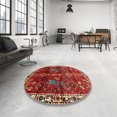 thumbnail image 4 of Ahgly Tapis Rectangulaire Traditionnel Rouge Lavable en Machine, 10 Pieds x 13 Pieds, 4 of 7