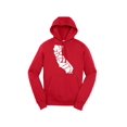 thumbnail image 1 of Gravity Trends Cali Hooded Pullover - Logo Blanc - Rouge Vif - TG, 1 of 1