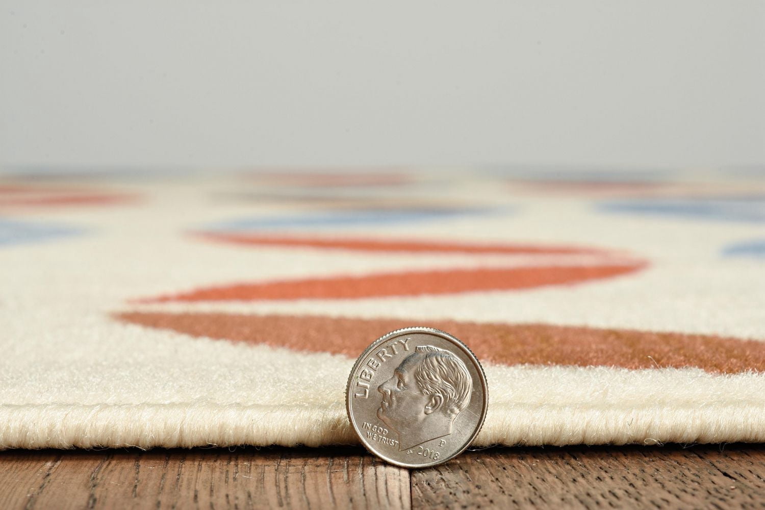 Tapis Capri Conrad os & bleu de 4 pi 3 po x 7 pi 3 po