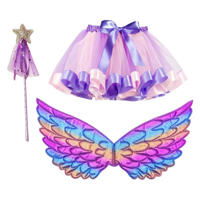 Girls Fairy Costume Set for Photography Prop Ballet Dance Performance Role Play