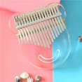 thumbnail image 4 of ruzhgo 17 Key Kalimba Acrylic Piano Transparent Keyboard Instrument Tuner Hammer Gig Bag Bear, 4 of 6