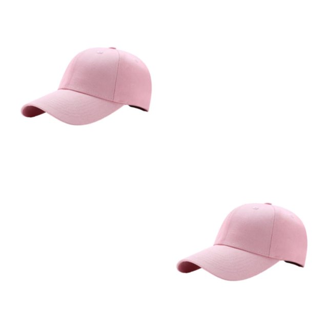 relayinert Lightweight And Breathable Sun Cap Sporty Style For Outdoor Enthusiasts Adjustable Strap Polyester Outdoors Sun Cap pink 2Set