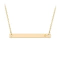 thumbnail image 1 of Engravable Bar Pendant with Birthstone, 1 of 7