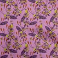 thumbnail image 1 of oneOone Silk Tabby Purple Fabric Tropical Craft Projects Decor Fabric Printed By The Yard 42 Inch Wide, 1 of 5