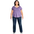 thumbnail image 2 of George Plus Women's V-Neckline Tee, 2 of 6