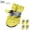 Yellow 7D1, variant on ZZkhGO Reflective Dog Shoes, Waterproof Boots for Small Dogs, Non-Slip Puppy Booties with Adjustable Straps for Outdoor