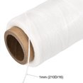 thumbnail image 4 of Unique Bargains 186 Yards 210D/1mm Leather Sewing Thread Polyester Waxed Cord, White, 4 of 5