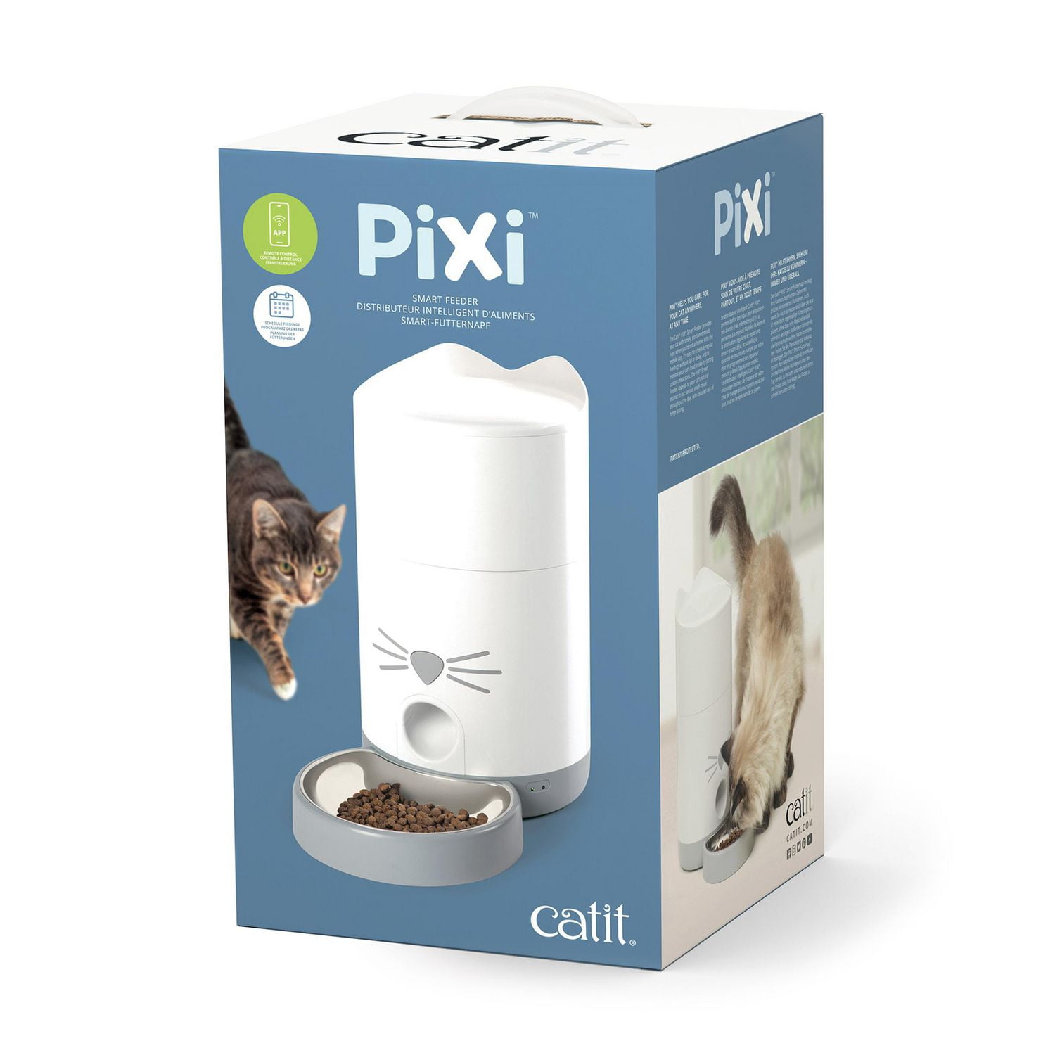 Catit PIXI Distributeur Automatique Intelligent pour Chats avec Application de Contrôle à Distance