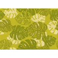 thumbnail image 1 of Ahgly Tapis Rectangulaire Lavable en Machine Intérieur Transitionnel Jaune Foncé Vert, 2 Pieds x 5 Pieds, 1 of 7