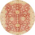 thumbnail image 1 of Ahgly Company Tapis Rond Abstrait Orange Vif, 5 Pieds Rond, 1 of 6