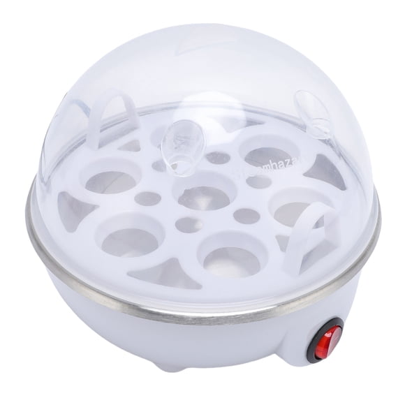 7 Eggs Cooker, Rapid Egg Cooking Machine 350W Power Anti Dry Burn Electric Egg Cooker for Home Breakfast
