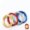 thumbnail image 4 of stanreset 5M Line Car Interior Decor Strip Red Point Edge Gap Door Panel Accessories TrimM silver 1Set, 4 of 6