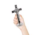 thumbnail image 3 of Crucifix Statue Cross Figurine Car Chaple Home Decor Accessory, 3 of 7