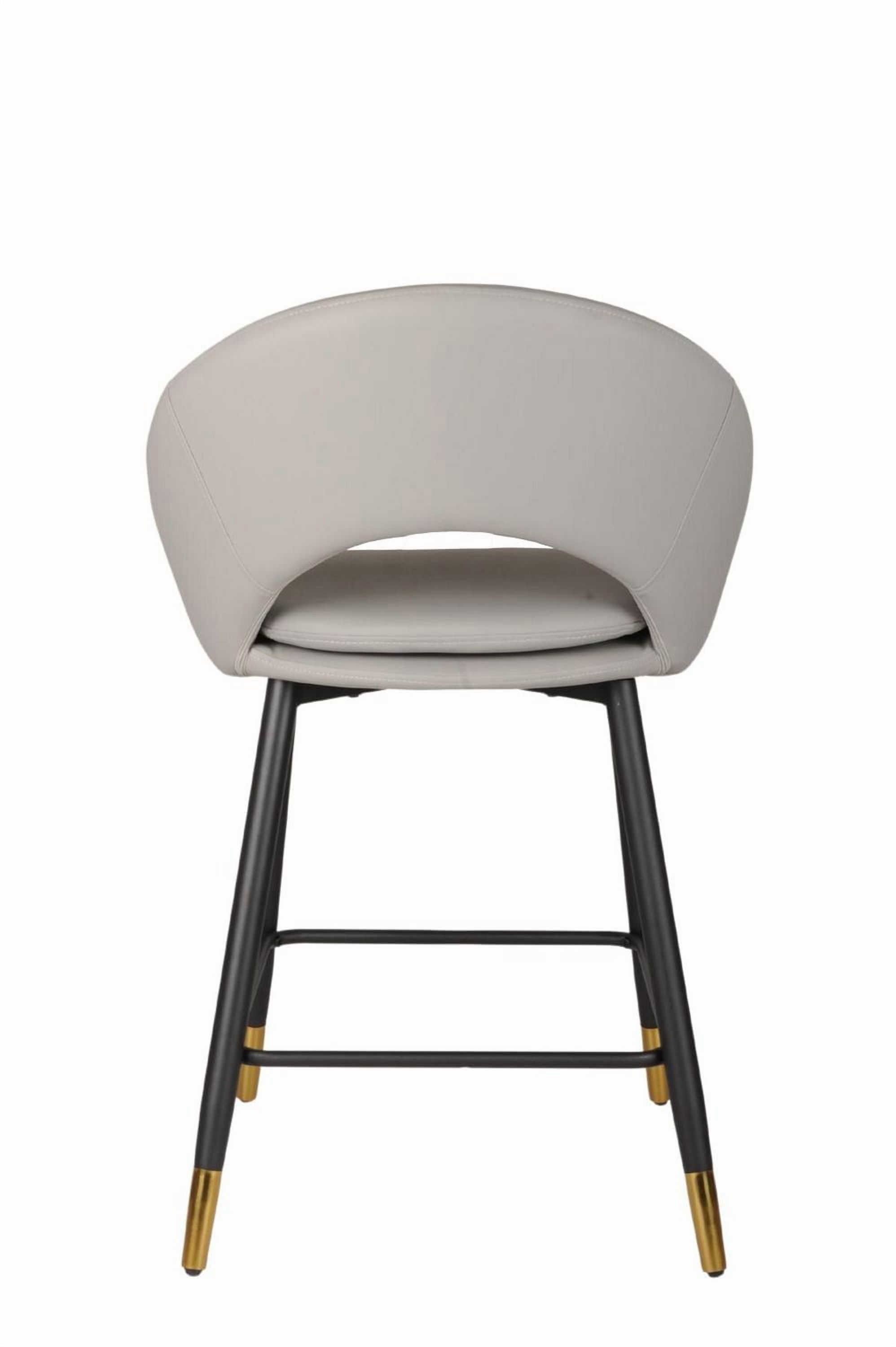 Tabouret de Bar Valentina, Ensemble de 2, Gris