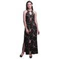 thumbnail image 1 of Bimba Bird Ladies Sleeveless Long Print Maxi Dress with Side Slits Summer Wear-Large, 1 of 6