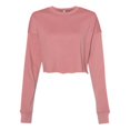 thumbnail image 1 of Bella Plus Canvas B53205275 Womens Cropped Crew Fleece, Mauve - Large, 1 of 3