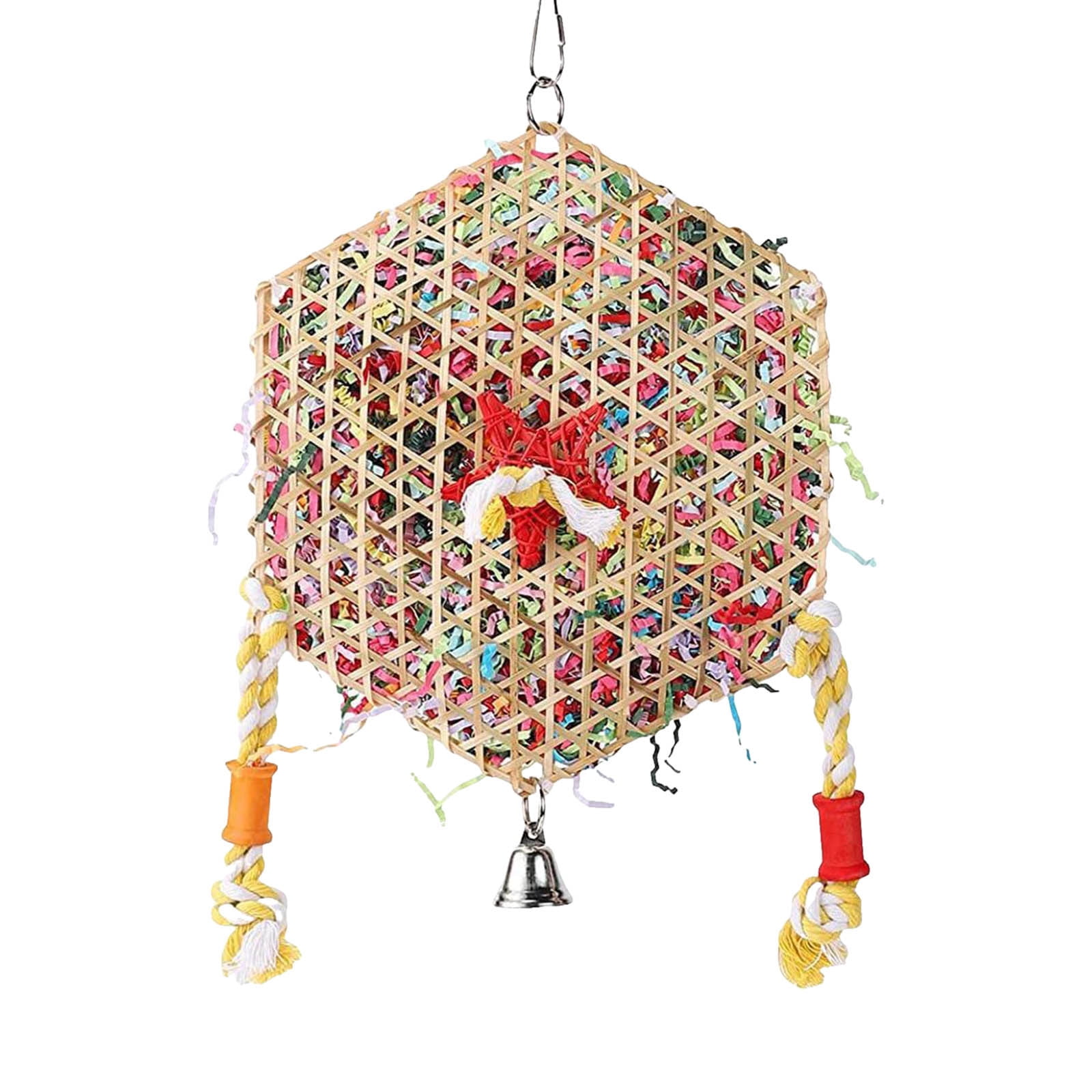 Budgie Toys Hanging Bird Toys Chewing & Shredding Bird Foraging Toy For Small Medium Birds