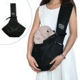 thumbnail image 1 of Sac de Transport pour Chat à une Épaule, Fourre-Tout, Pochette, Noir, 1 of 7