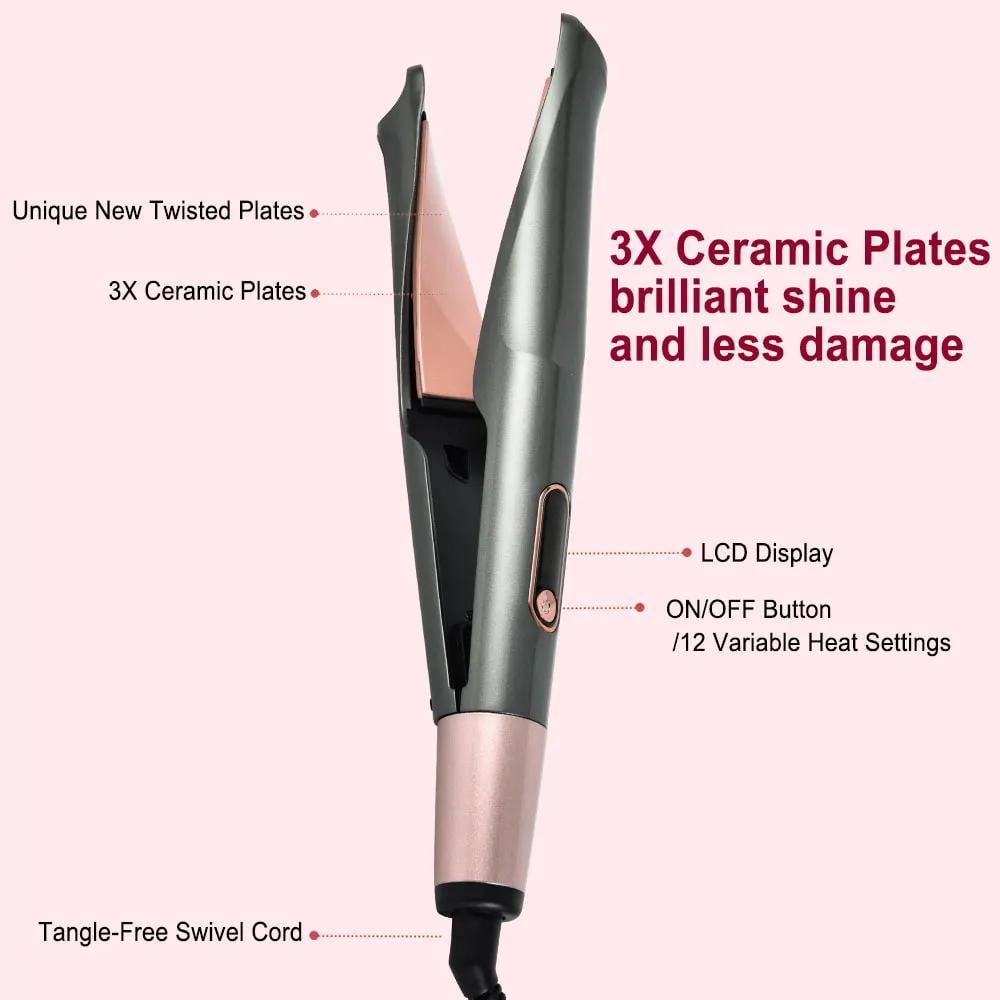 Hair Curling Wand 3/4 Inch Tapered Curling Iron Professional Ceramic Hair Curler Wand Fast Heating Hair Curlers for All Hair