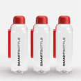 thumbnail image 1 of Smartbottle Bouteille d'Eau Mince Réutilisable, Rouge, 500 ml / 16 Oz, Lot de 3, 1 of 8