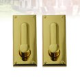thumbnail image 2 of 2PCS Handbag Suitcases Accessories High-end Female Bag Lock Simple Rectangular Bag Buckle Zinc Alloy Leather Bag Lock for Handbag Bag (Golden)Size L, 2 of 9