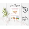 thumbnail image 3 of Darling Souvenir White Birthday Invitation Card 28 Pcs Fill or Write In Blank Invites Printable Party Supplies 5 x 7 Inches, 3 of 5