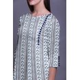 thumbnail image 3 of Bimba Tunique Droite à Manches 3/4, Hauts Imprimés, Kurta, Tenue d'Été pour Femmes, 3 of 6