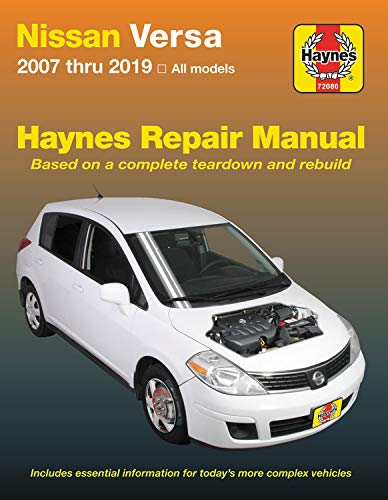 Nissan Versa Haynes Repair Manual: 2007 thru 2019, All Models (Haynes Automotive)