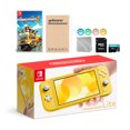 thumbnail image 1 of Nintendo Switch Lite Yellow with Overcooked! 2, Mytrix 128GB MicroSD Card and Accessories NS Game Disc Bundle Best Holiday Gift, 1 of 6