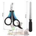 thumbnail image 5 of Professional Pet Cat Nail Clipper Scissors Trimmer for Cats, Rabbits and Small Animals, Cat Claw Clippers Scissors, Stainless Steel style 2, 5 of 5