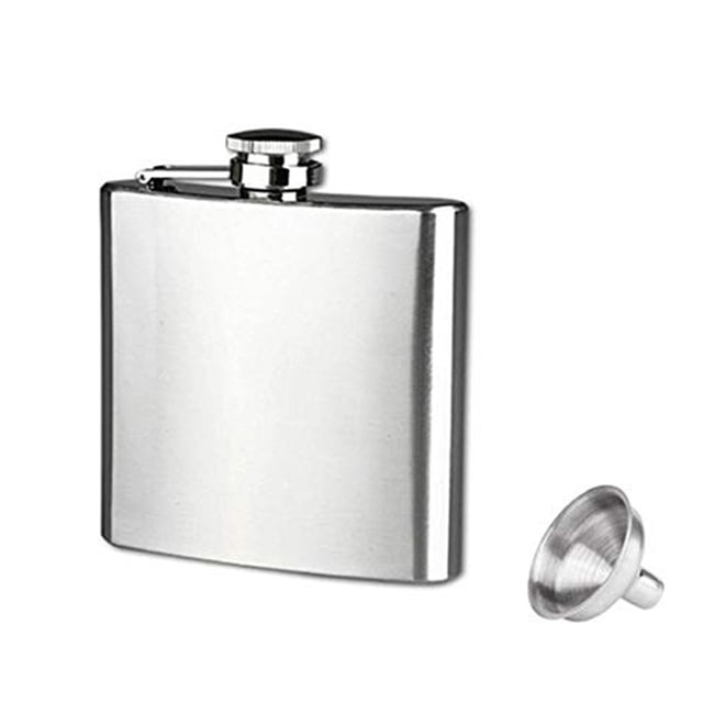 QualitChoice 4 5 6 7 8 10 18oz Bouchon de Flacon à Alcool en Acier Inoxydable + Entonnoir 6 oz 1ensemble